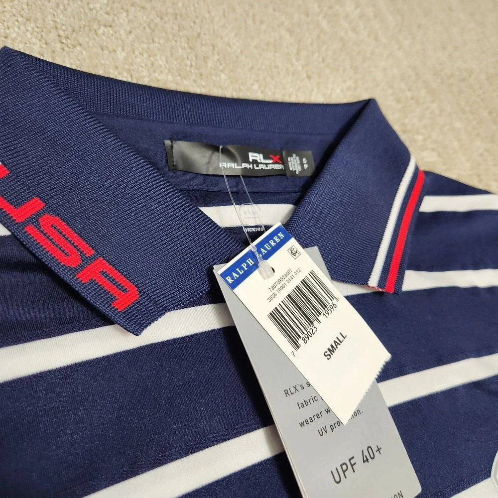 Ralph Lauren RLX Polo Shirt Men Small Ryder Cup Team Issued Player 2018 Tour NEW